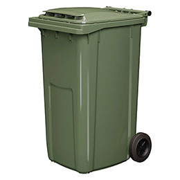 Передвижной мусорный контейнер 240 л., с крышкой без педали