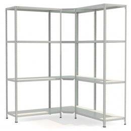 Стеллаж угловой СТФ 1600х1600x1800h (угол 600х400) 4 полки