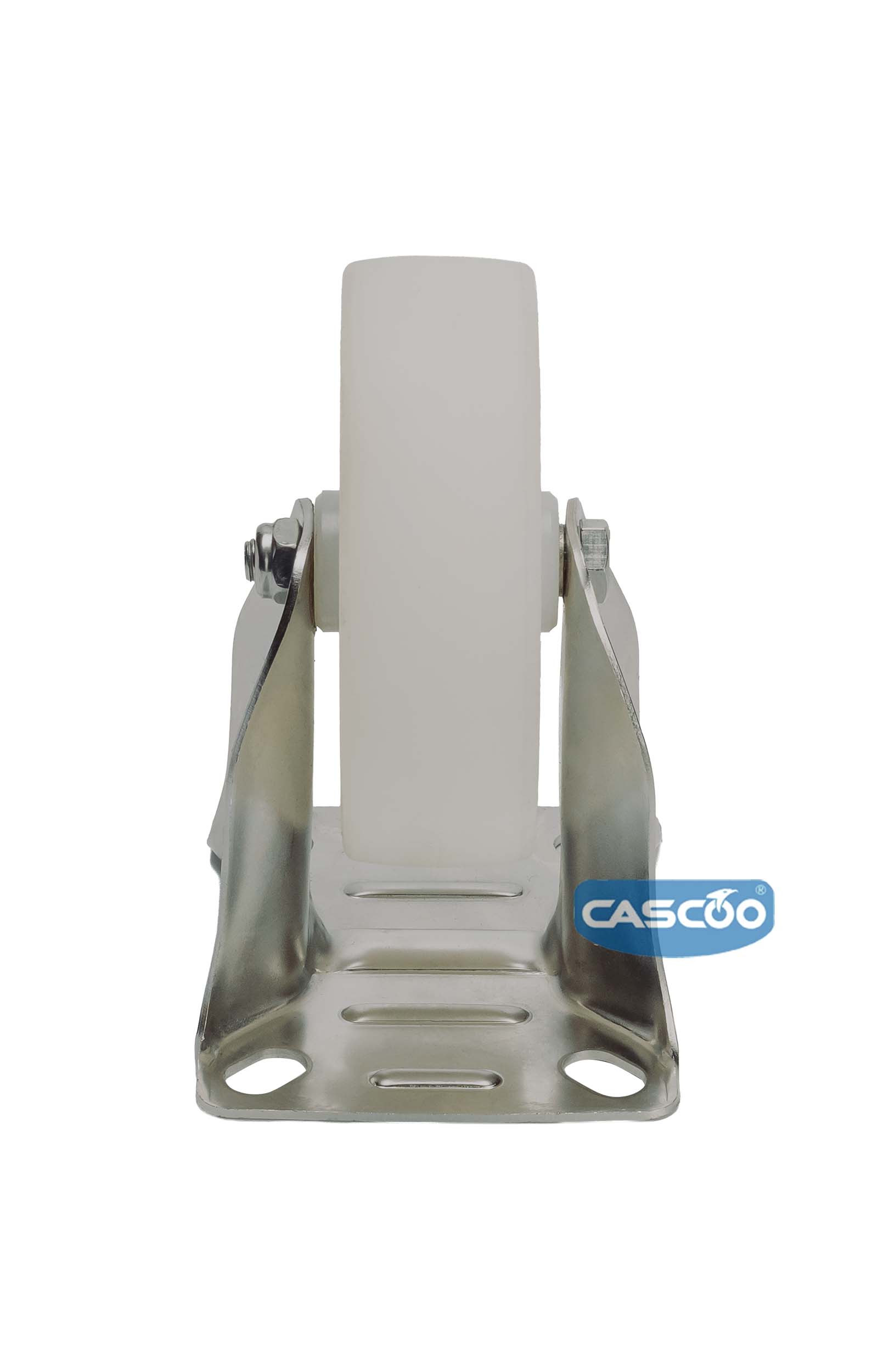 Колесо CASCOO фиксированное из нержавейки (d=80мм, г/п=130кг), полиамид, Германия