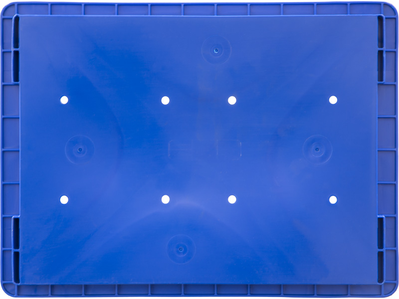 Пластиковый ящик 396х297х280 RL-KLT голубой