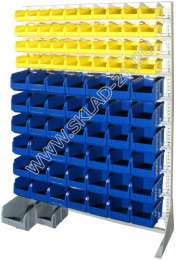 Стойка с пластиковыми ящиками C1-04-06-00 односторонняя 1150х1500