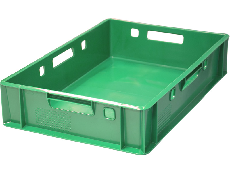 Пластиковый ящик 600x400x120 Е1 зеленый