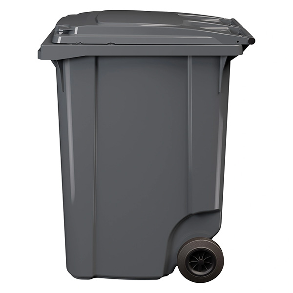 Передвижной мусорный контейнер 360 л. с крышкой без педали