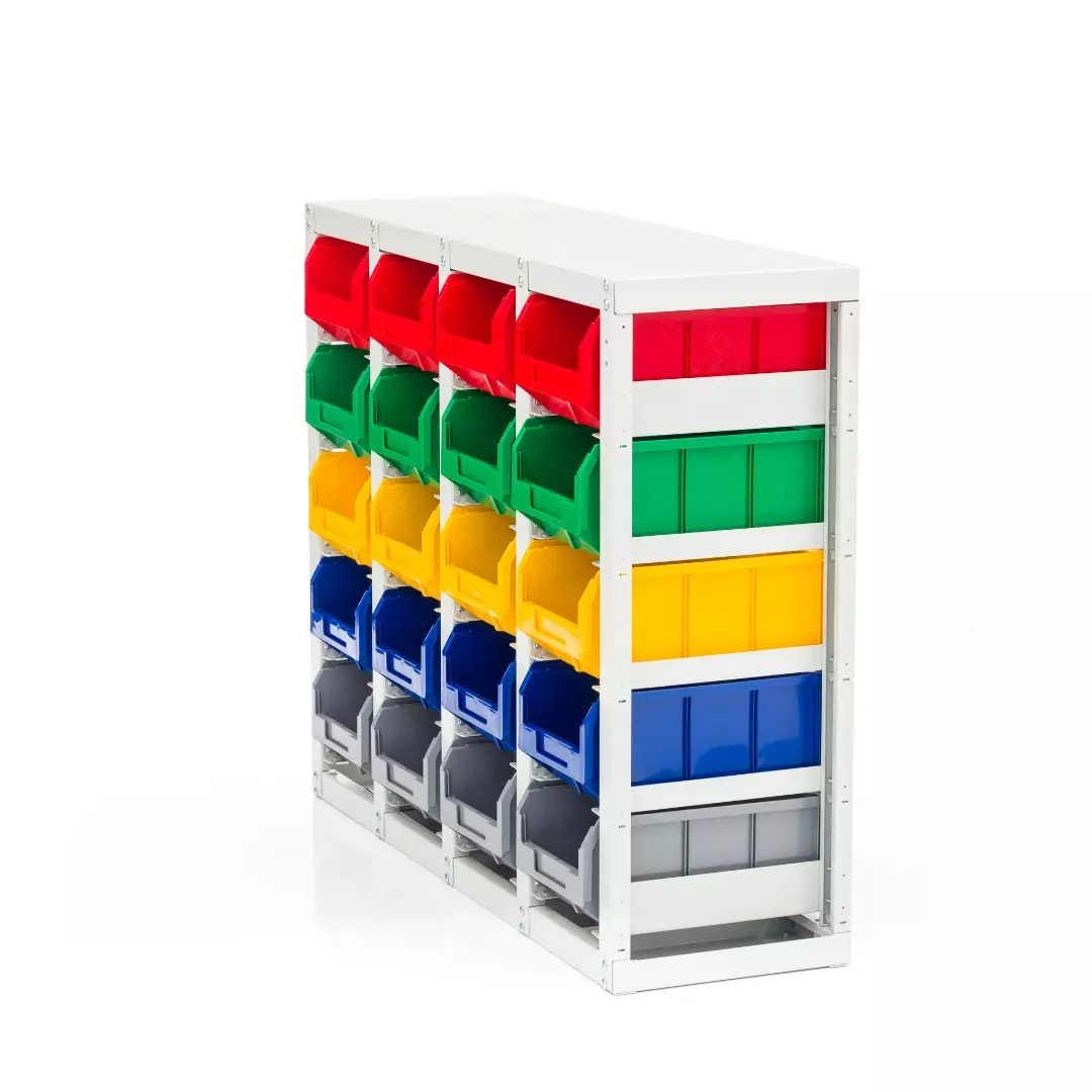 Стеллаж стационарный с ящиками V3 на 20 ячеек V3-20