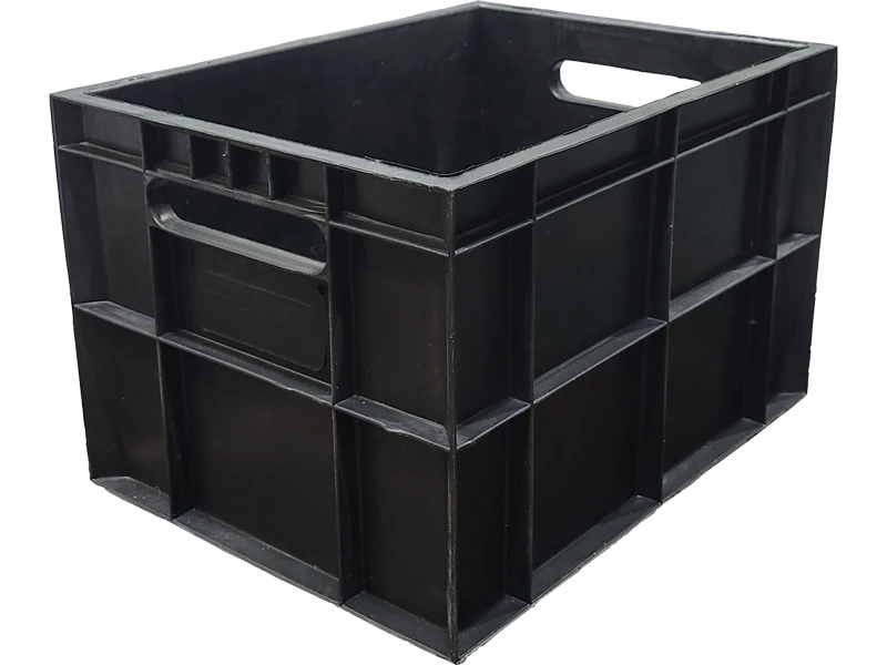 Ящик 400х300х260 "Финпак" , сплошной, черный