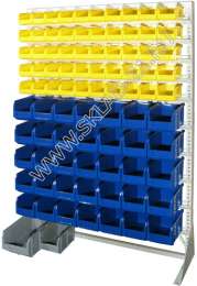 Стойка с пластиковыми ящиками C1-05-05-00 односторонняя 1150х1500