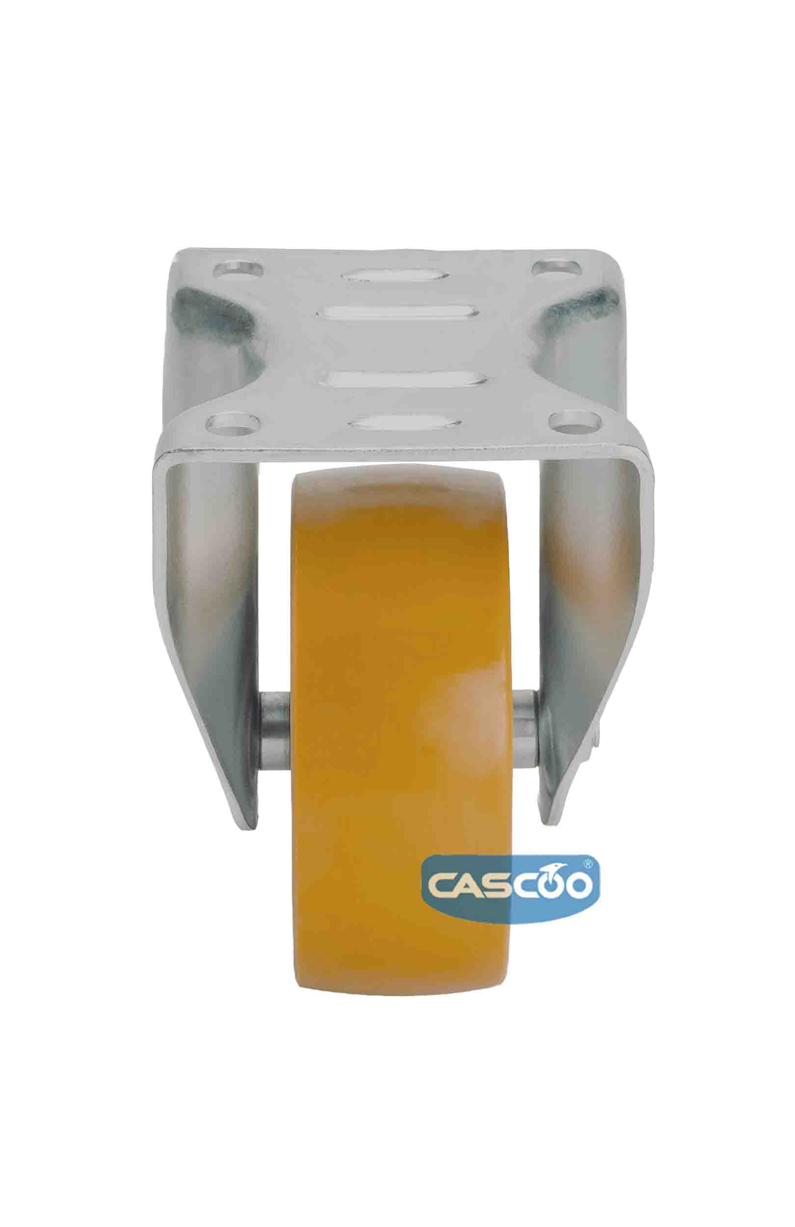 Колесо CASCOO фиксированное, (d=125мм, г/п=300кг) полиуретан/алюминий, Германия