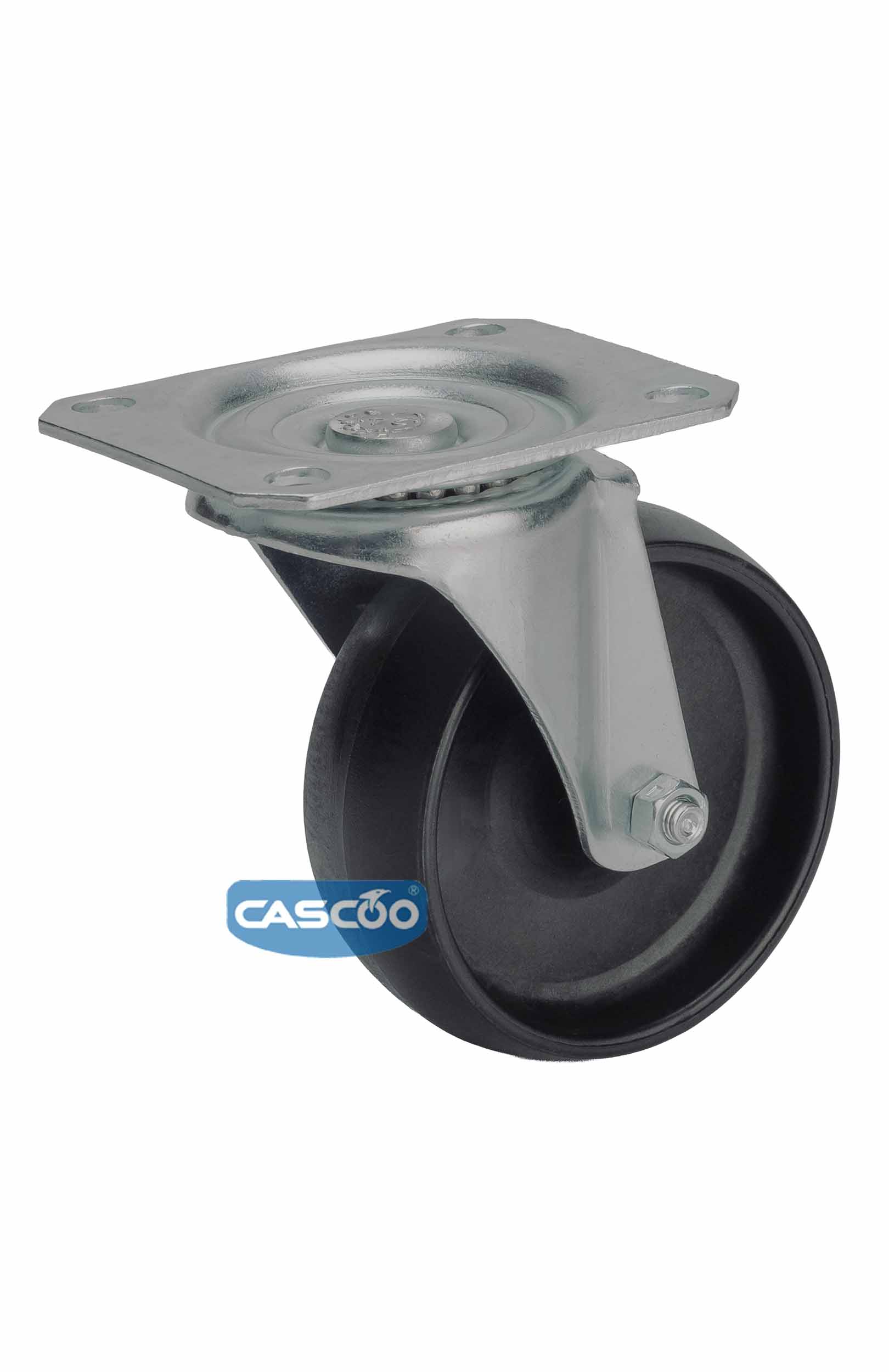 Колесо CASCOO термостойкое поворотное (d=100мм, г/п=100кг), полиамид со стекловолокном, Германия