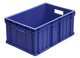 Пластиковый ящик 600x400x250 синий
