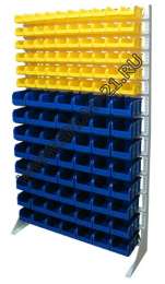 Стойка с пластиковыми ящиками B1-06-08-00 односторонняя 1150х2020