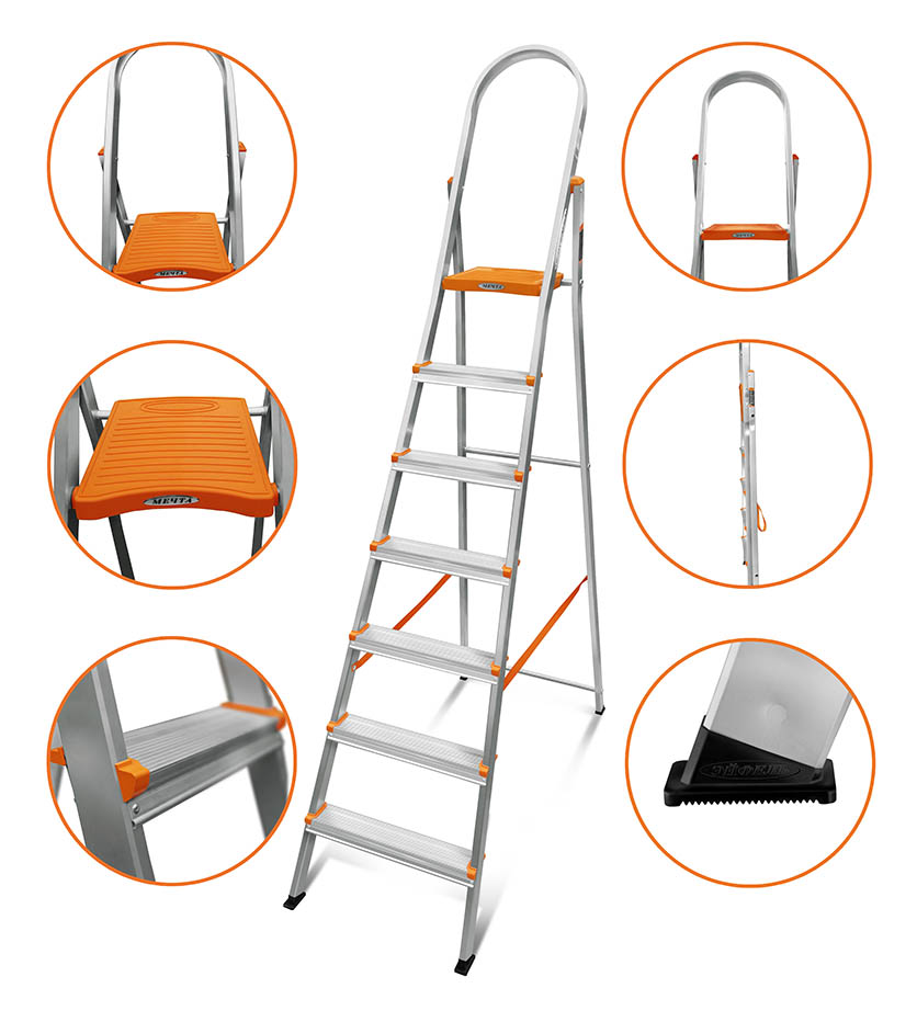 Алюминиевая стремянка Мечта 106+1 (107)