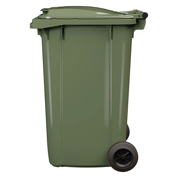 Передвижной мусорный контейнер 240 л., с крышкой без педали