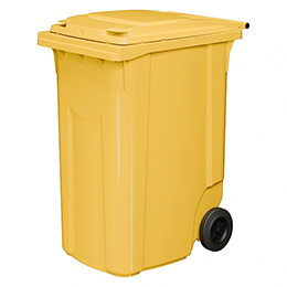 Передвижной мусорный контейнер 360 л. с крышкой без педали