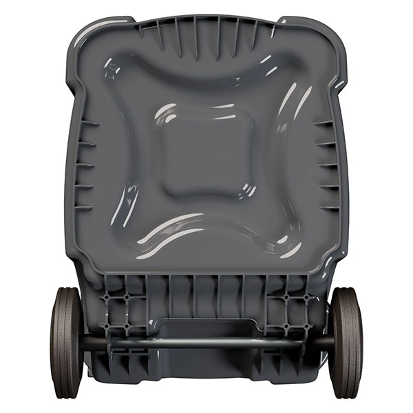 Передвижной мусорный контейнер 360 л. с крышкой без педали