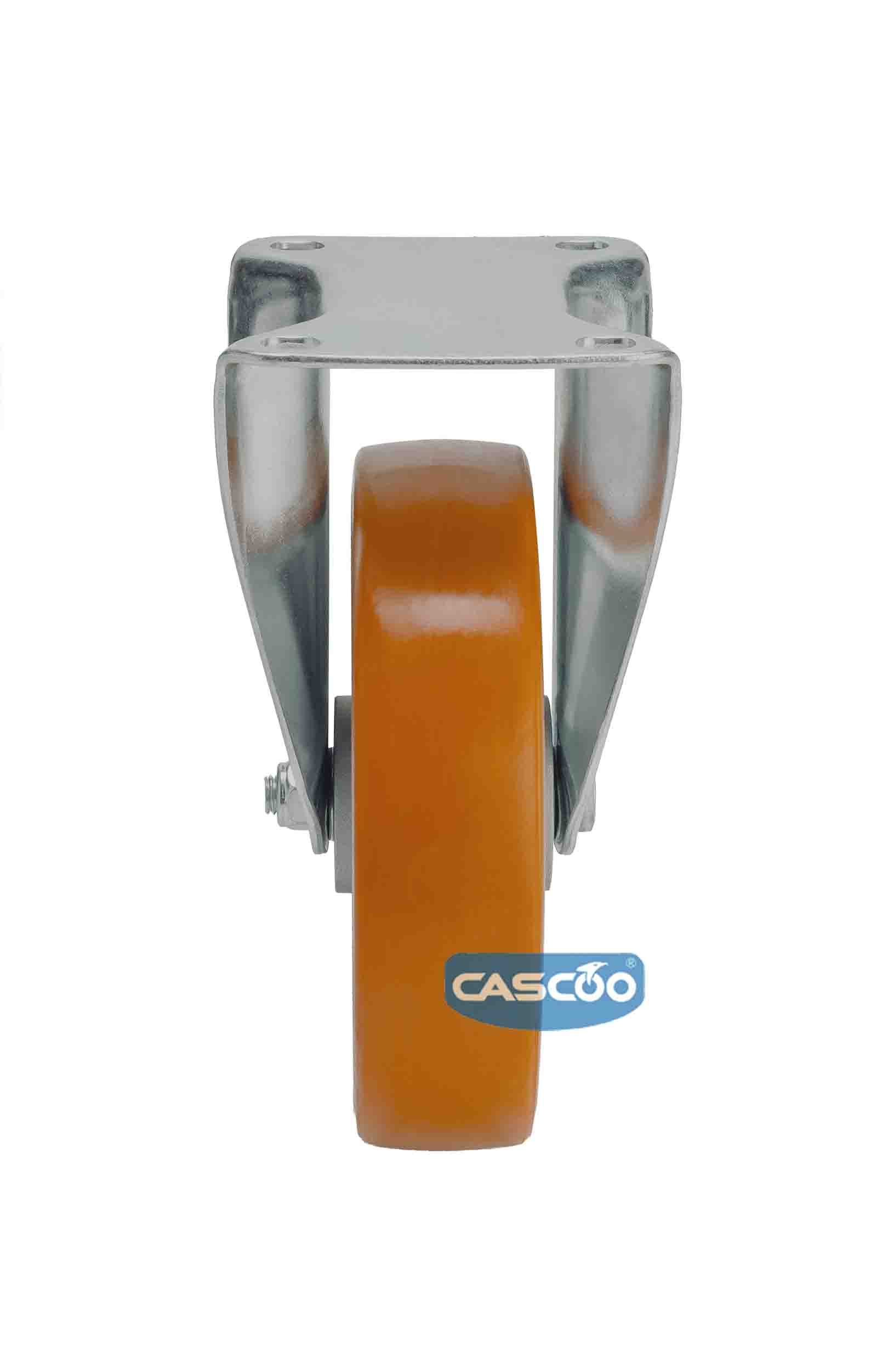 Колесо CASCOO фиксированное, (d=200мм, г/п=700кг) полиуретан/алюминий, Германия