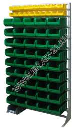 Стойка с пластиковыми ящиками B1-02-00-09 односторонняя 1150х2020