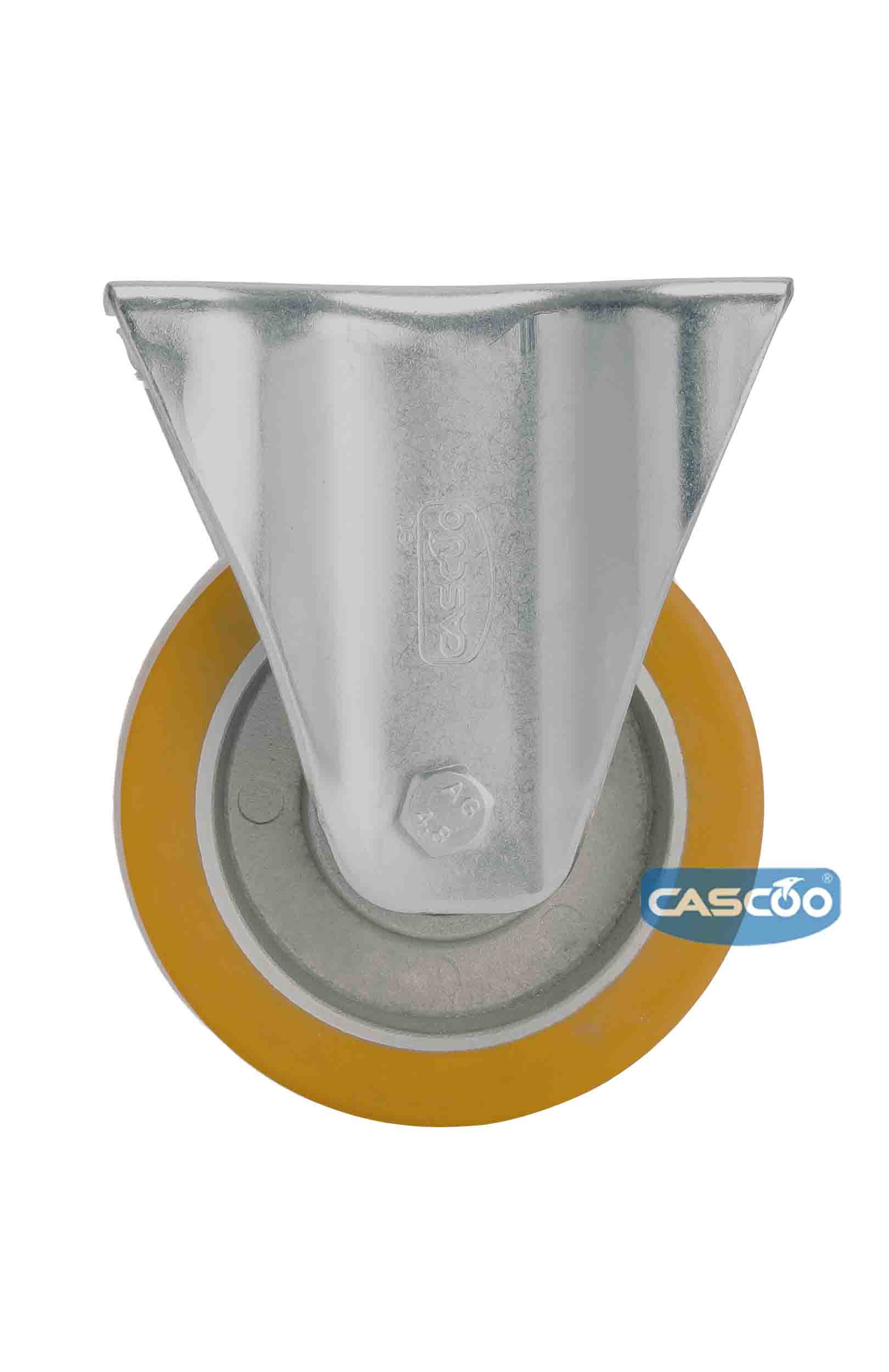 Колесо CASCOO фиксированное, (d=125мм, г/п=300кг) полиуретан/алюминий, Германия