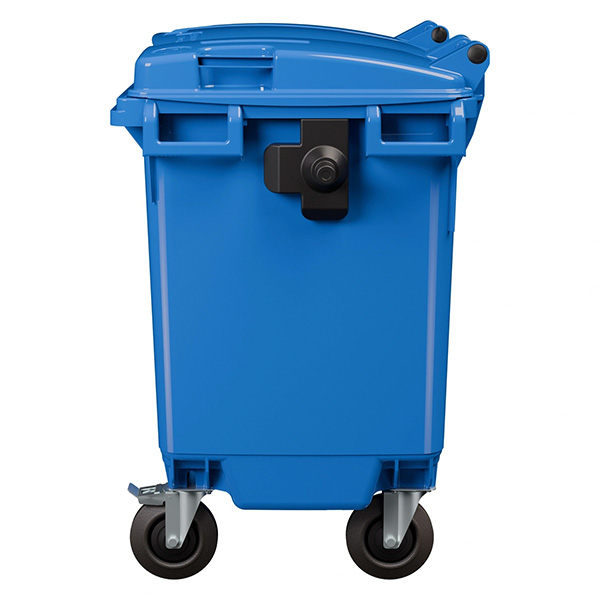 Передвижной мусорный контейнер 660 л. с крышкой без педали