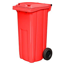 Передвижной мусорный контейнер на колесах 120 литров