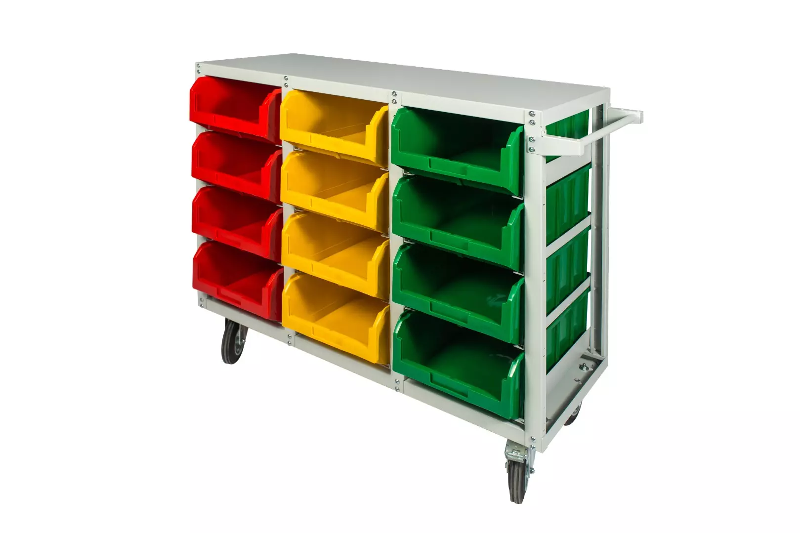 Стеллаж мобильный Стелла с ящиками V4 на 12 ячеек V4-12-160К