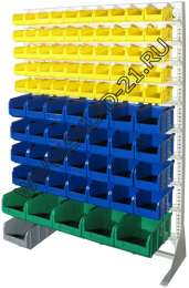 Стойка с пластиковыми ящиками C1-05-04-01 односторонняя 1150х1500