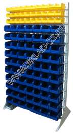 Стойка с пластиковыми ящиками B1-03-10-00 односторонняя 1150х2020