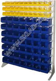 Стойка с пластиковыми ящиками C1-03-07-00 односторонняя 1150х1500