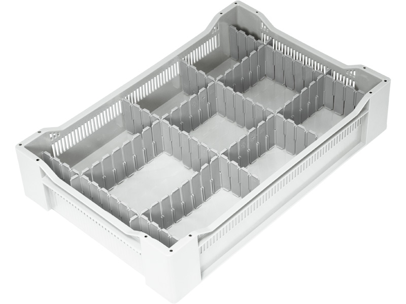 Пластиковый ящик 600x400x135 белый