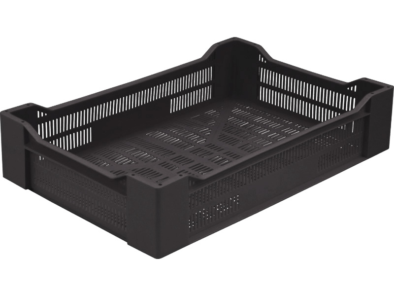 Пластиковый ящик 600x400x135 черный