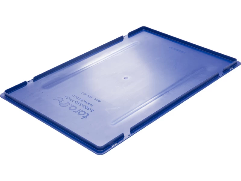 Пластиковая крышка для ящика KLT 600х400 синяя