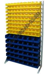 Стойка с пластиковыми ящиками B1-09-06-00 односторонняя 1150х2020