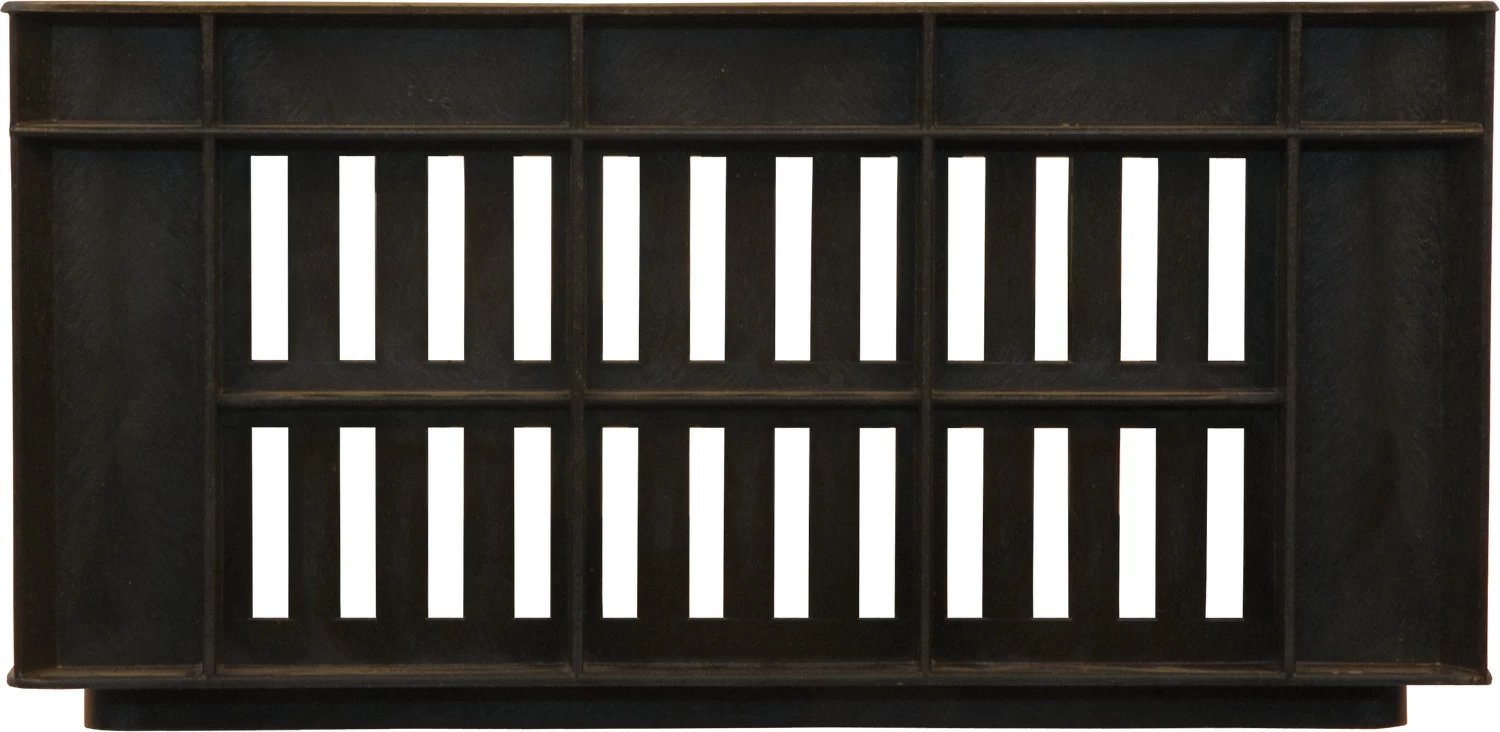 Ящик дрожжевой перфорированный 400×300×200 черный