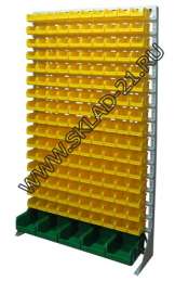 Стойка с пластиковыми ящиками B1-16-00-01 односторонняя 1150х2020