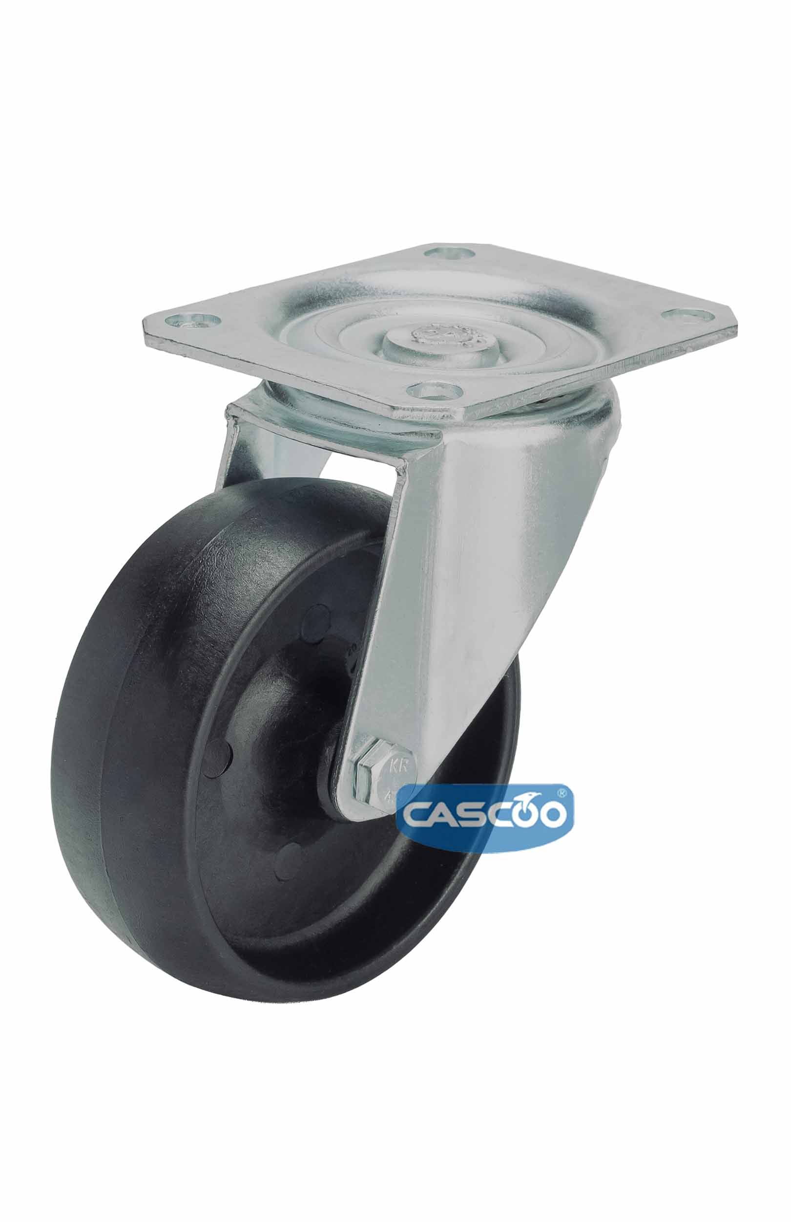 Колесо CASCOO термостойкое поворотное (d=100мм, г/п=100кг), полиамид со стекловолокном, Германия