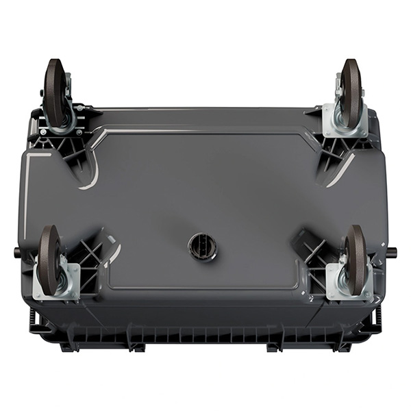 Передвижной мусорный контейнер 660 л. с крышкой без педали