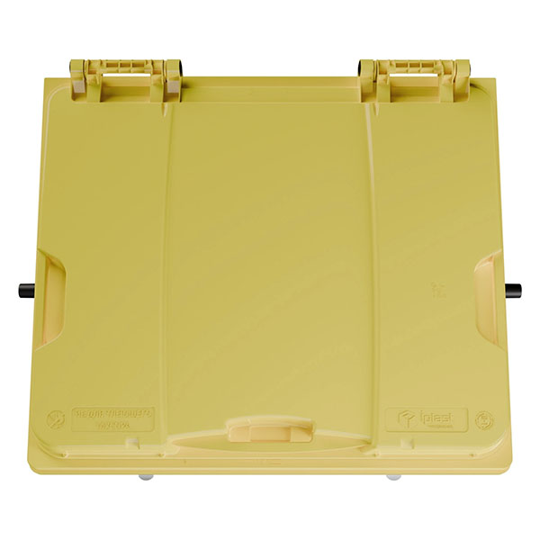 Передвижной мусорный контейнер 1100 л. с крышкой без педали