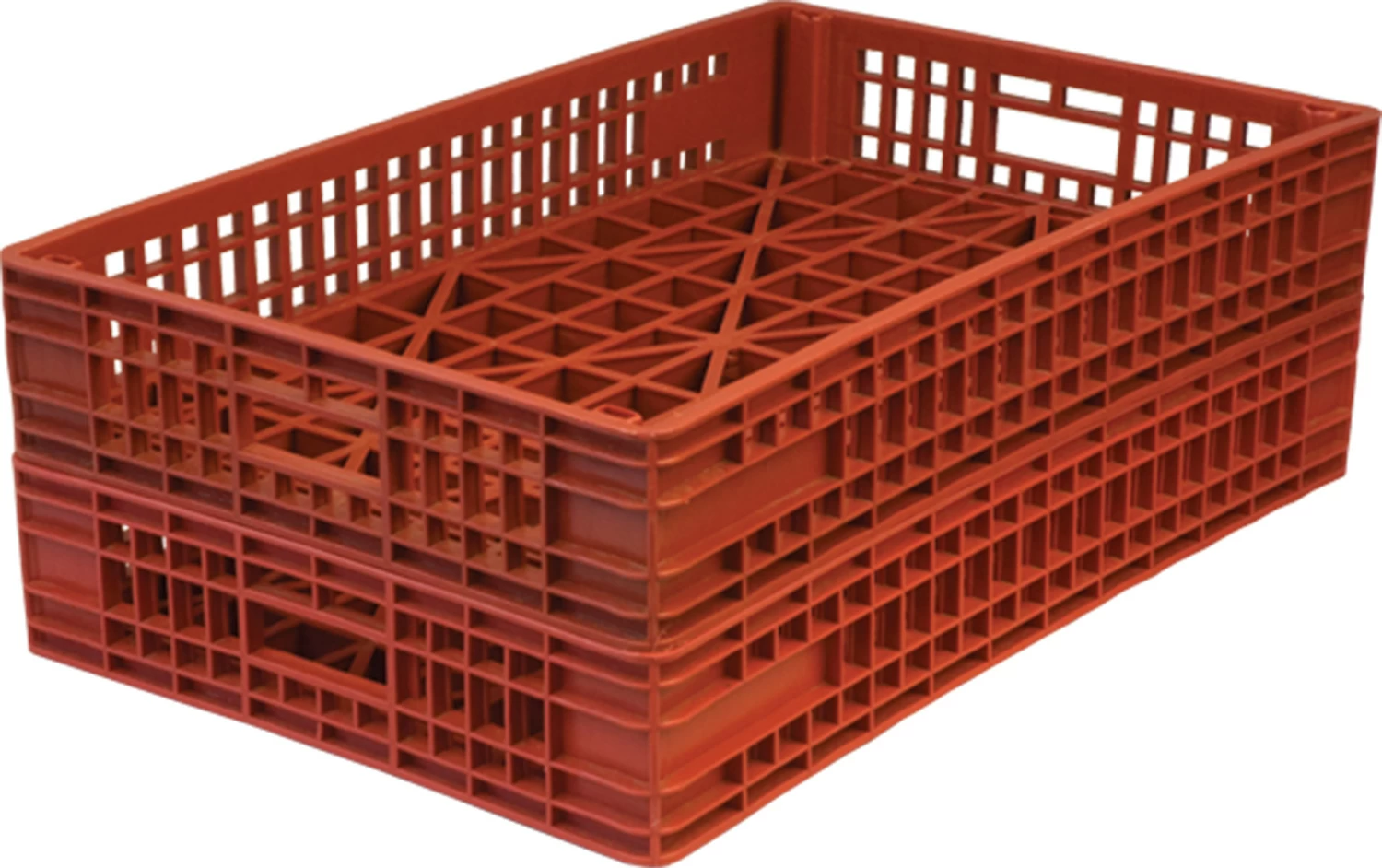 Пластиковый ящик 740х460х130 красный