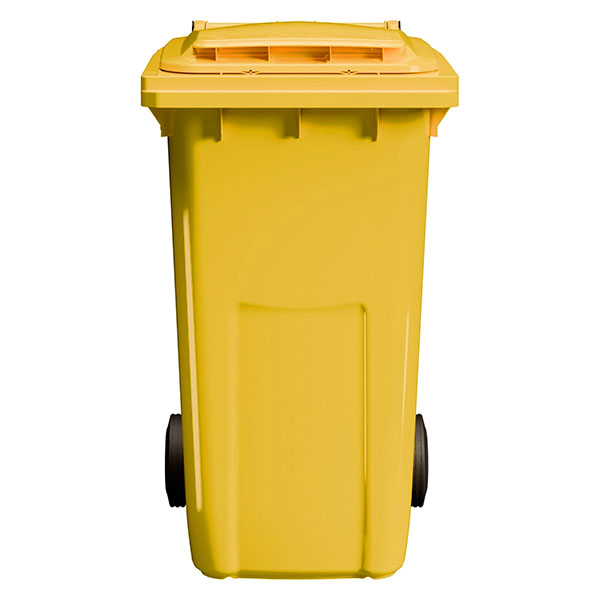 Передвижной мусорный контейнер 240 л., с крышкой без педали