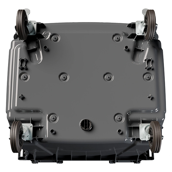 Передвижной мусорный контейнер 1100 л. с крышкой TwinLid без педали