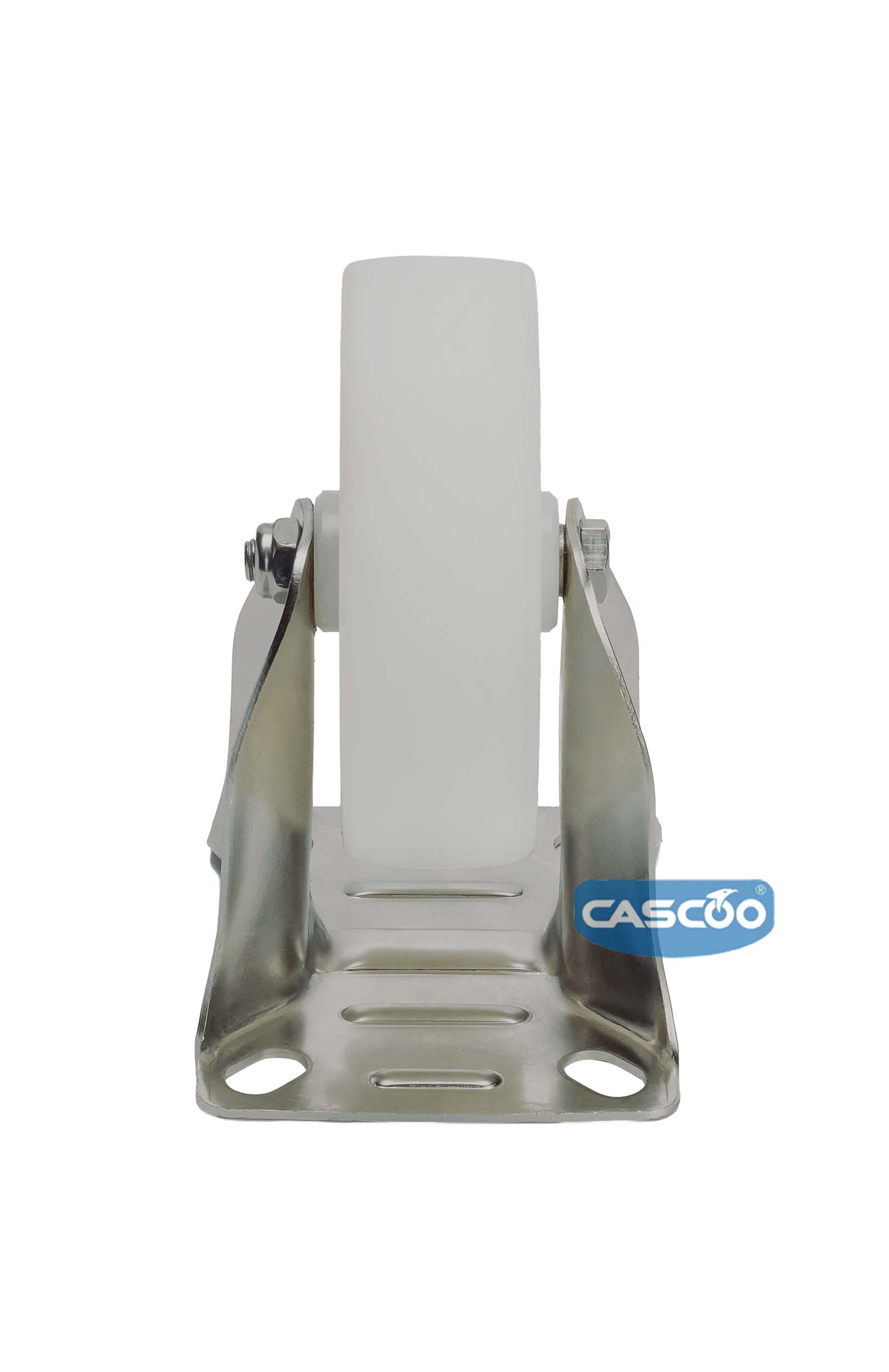 Колесо CASCOO фиксированное из нержавейки, (d=125мм, г/п=200кг) полиамид, Германия