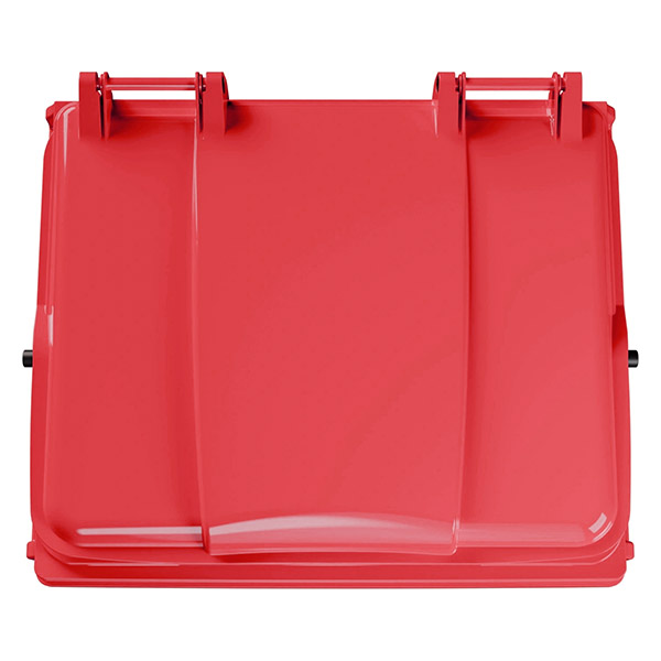 Передвижной мусорный контейнер 1100 л. с крышкой без педали