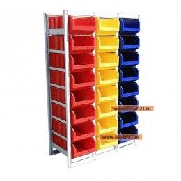 Стеллажи и шкафы для ящиков