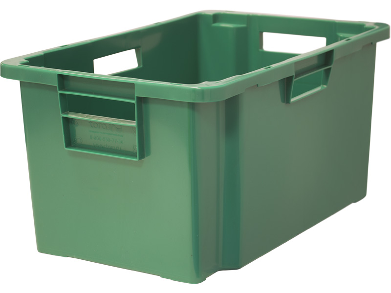 Ящик сплошной 600x400x300 мм зеленый