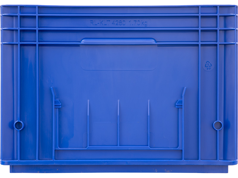 Пластиковый ящик 396х297х280 RL-KLT голубой