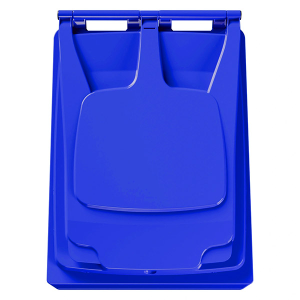 Передвижной мусорный контейнер 360 л. с крышкой без педали