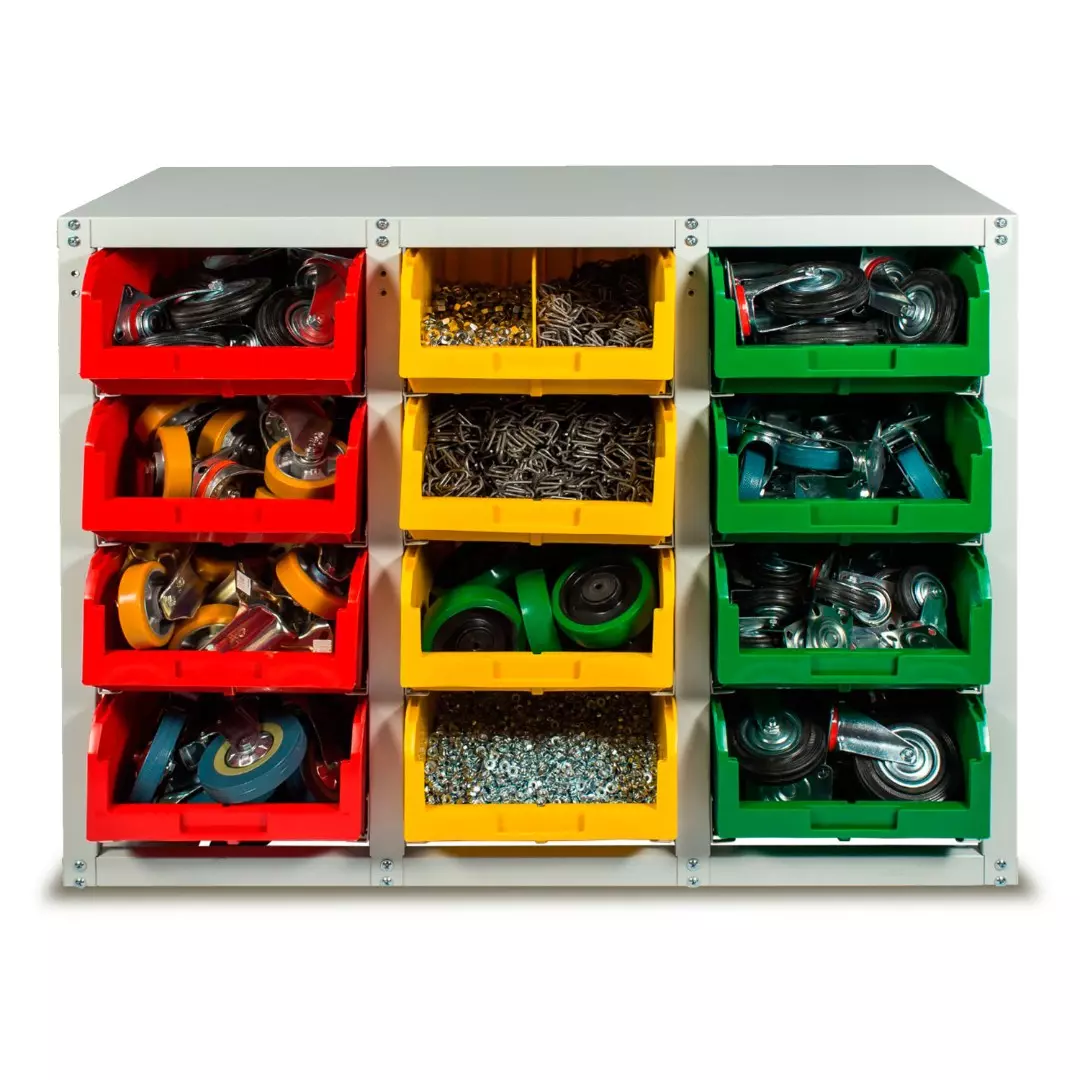 Стеллаж напольный с ящиками V4 на 12 ячеек V4-12