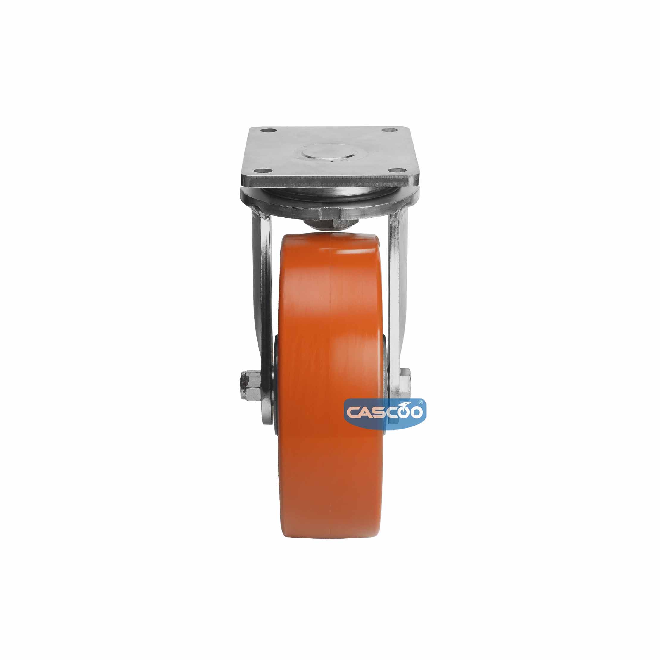 Колесо CASCOO поворотное, (d=250мм, г/п=1500кг) полиуретан/чугун, Германия