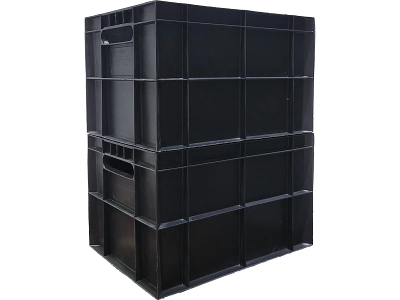 Ящик 400х300х260 "Финпак" , сплошной, черный