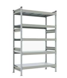 Полочный стеллаж СТ-023 1500x600х3000h 5 ярусов цинк