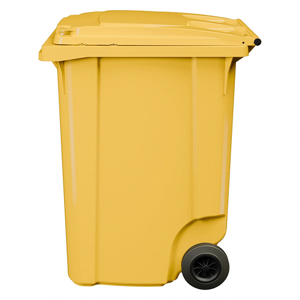 Передвижной мусорный контейнер 360 л. с крышкой без педали